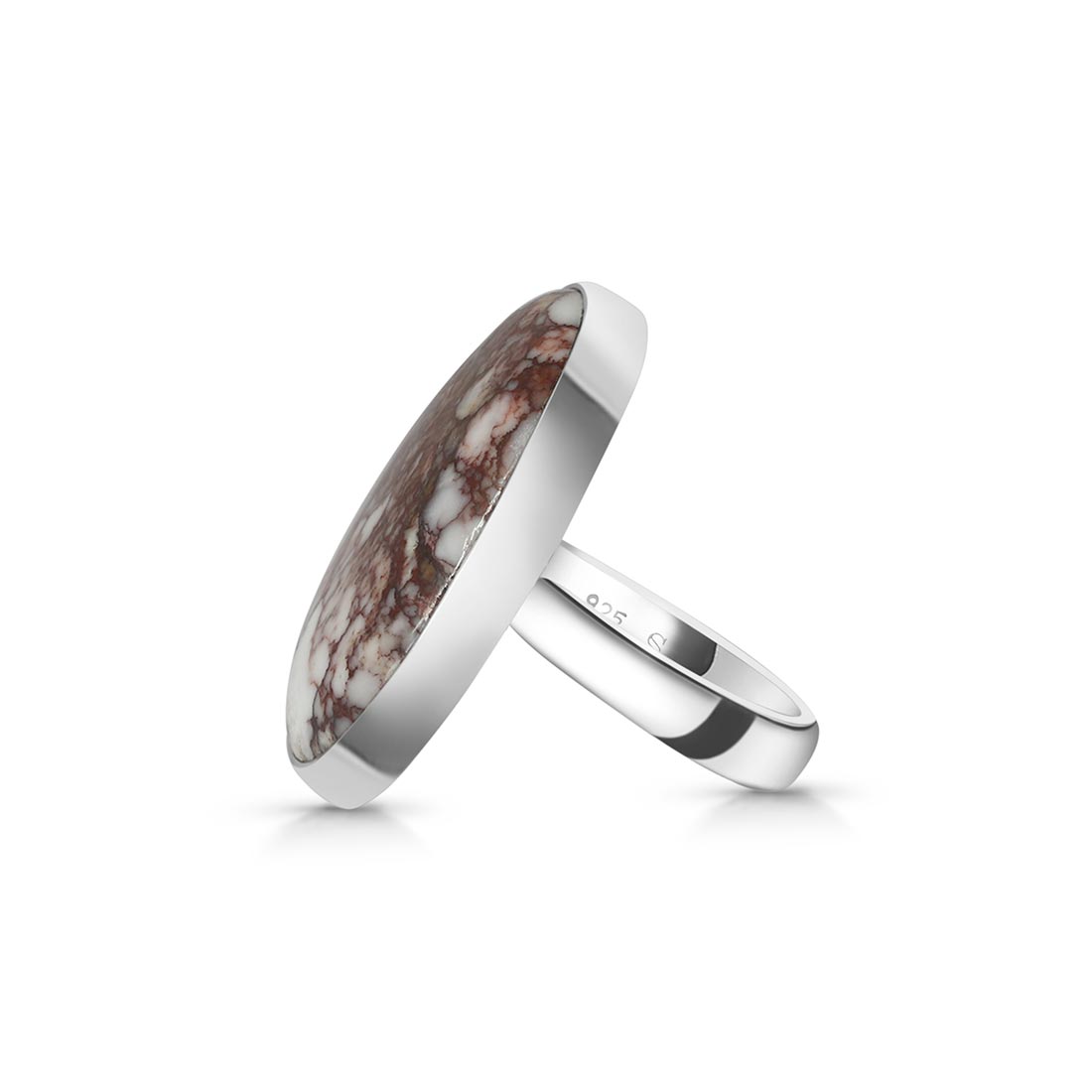 Wild Horse Jasper Adjustable Ring-(WOJ-R-55)